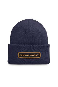 Accesorios Canada Goose Hombre Mexico - Emblem Gorros Azul Marino WC6742830